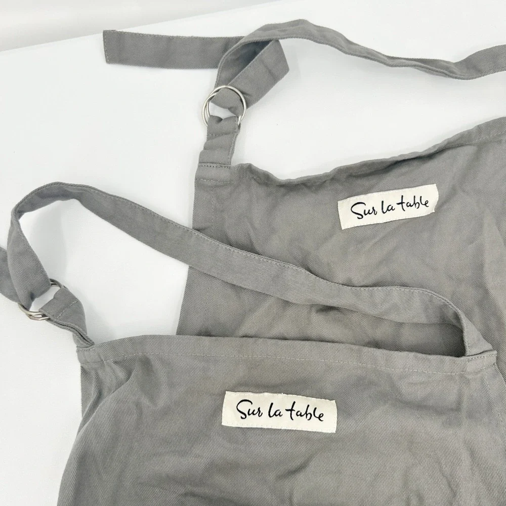 Sur la table Bundle Lot (2) Apron Adjustable Cotton Blend Kitchen Cooking Baking